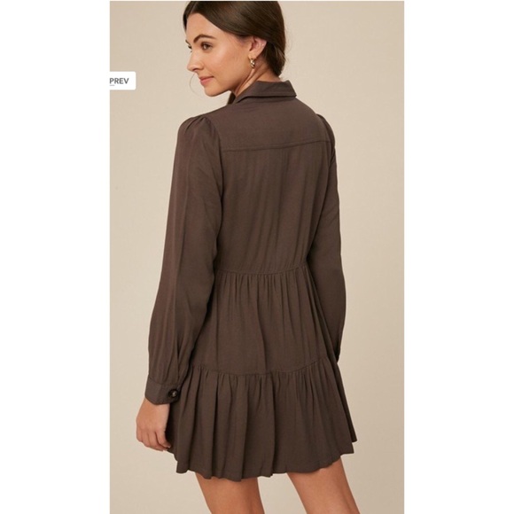 NWT Flowy Shirt Dress - Picture 4 of 4